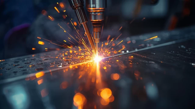 3000W dual wire handheld laser welder stainless steel corner