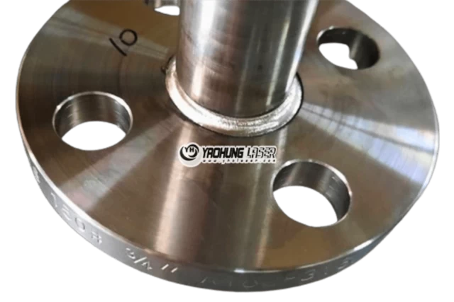 YAG laser welding machine flange welding sample