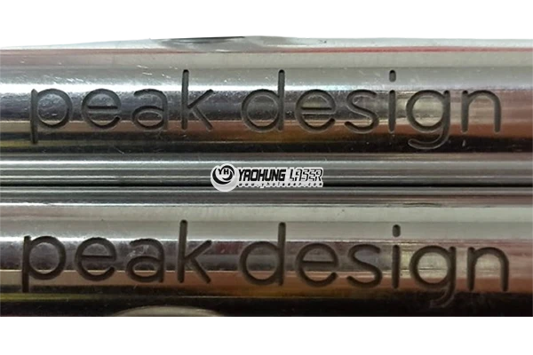 deep laser engraving on aluminum tube
