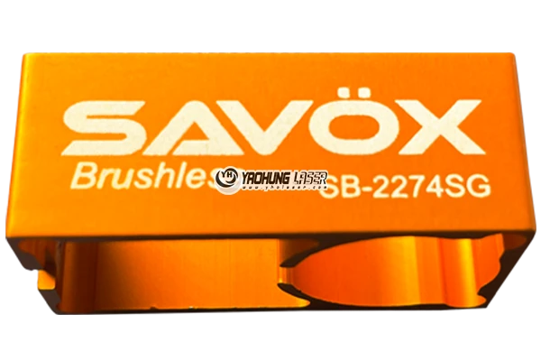 laser engraving on anodized aluminum flat surface