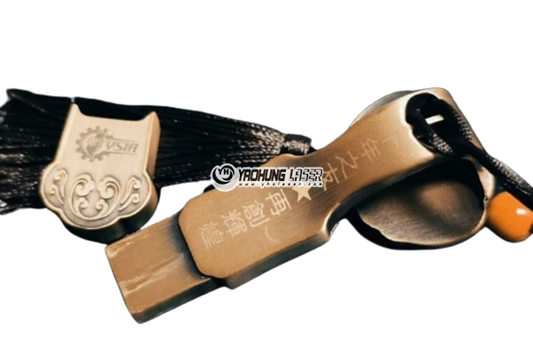 laser marking on copper plated USB drive