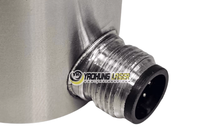 laser welding on curved metal tube surface