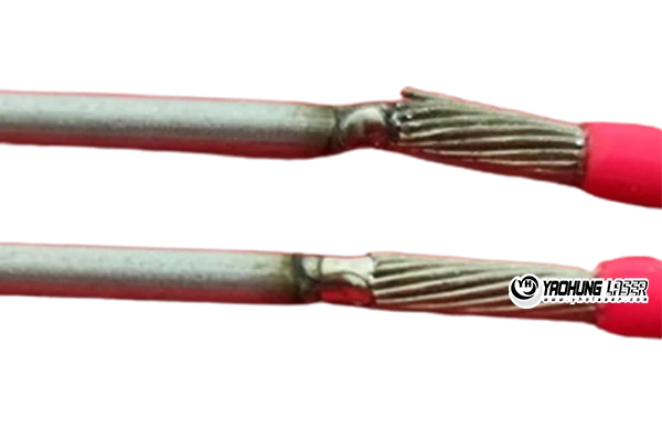 laser welding 1.2mm nickel wire to stainless steel