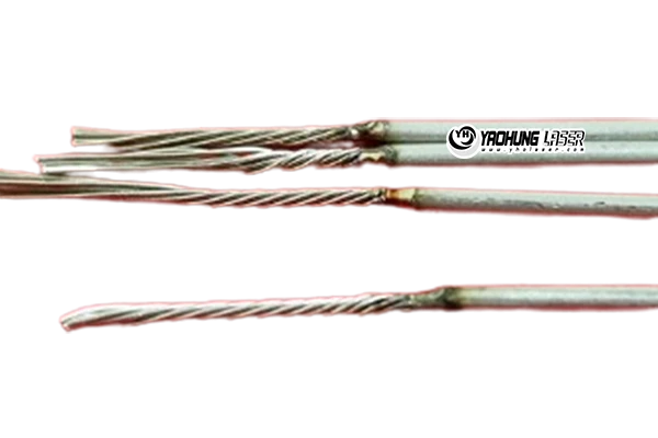 laser welding 1mm nickel wire to stainless steel contact point