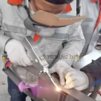 手持式雷射焊接機 戶外現場應用實例